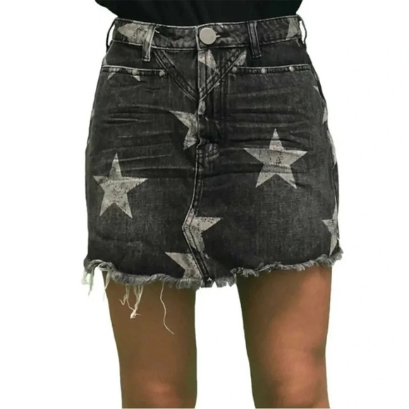 One Teaspoon Black Star Skirt Size 26 - Picture 1 of 6